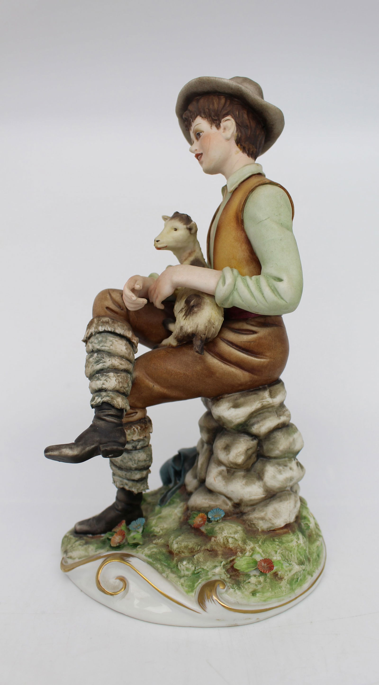 Capodimonte Shepherd Boy Figurine - 2