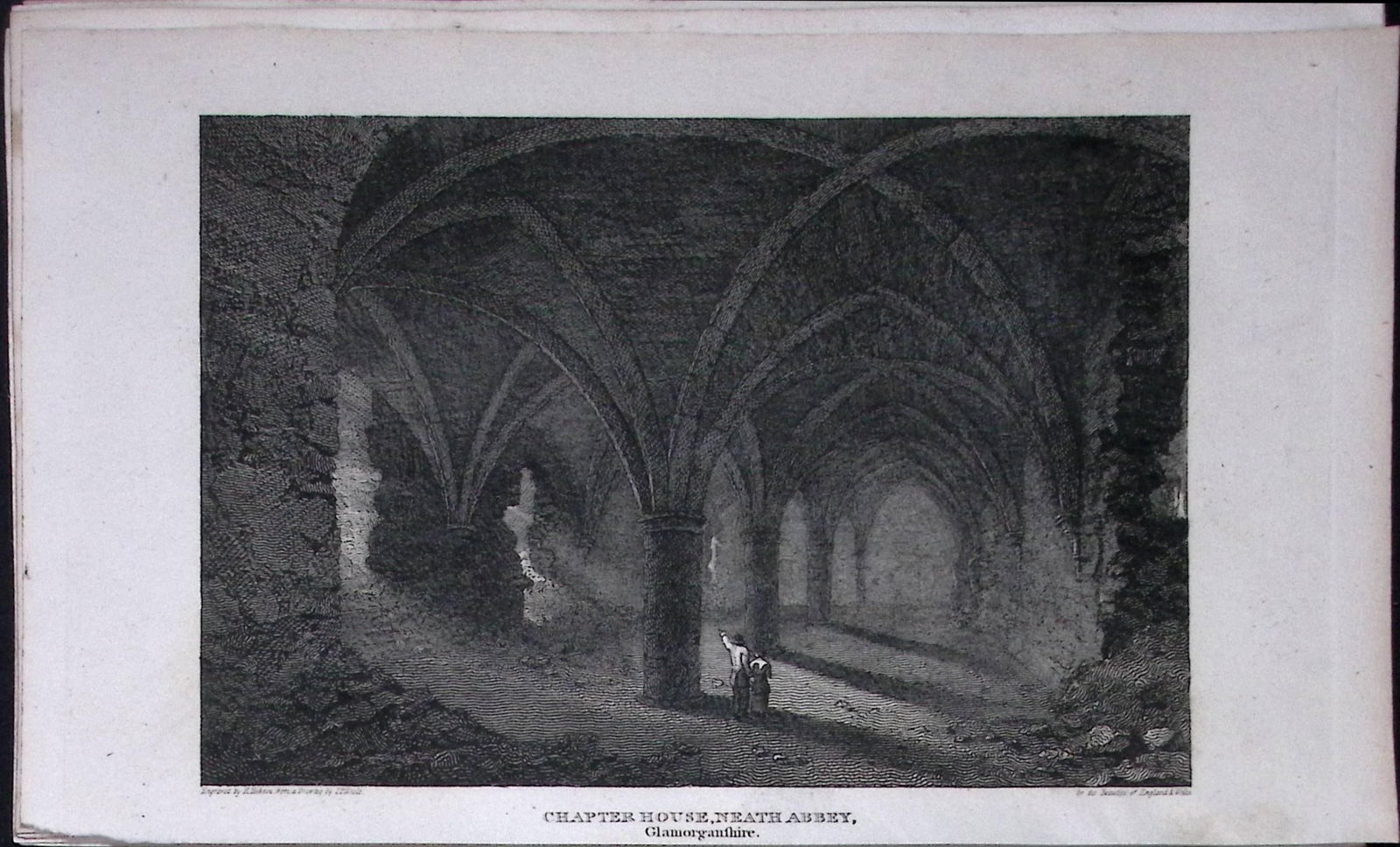 Neath Abbey Chapter Wales Antique 211 Years-Old Georgian Steel-Engraving-484: Title: Neath Abbey Chapter Wales Antique 211 Years-Old Georgian Steel-Engraving-484 Description: Neath Abbey Chapter Wales Antique 211 Years-Old Georgian Steel-Engraving-484 This Welsh Georgian
