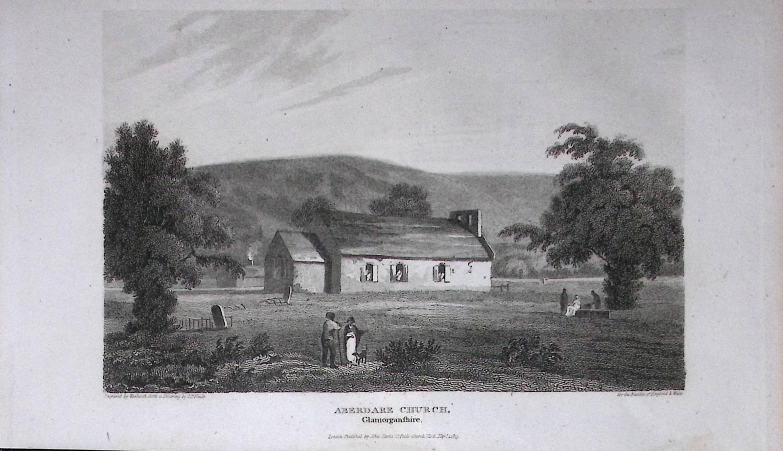 Aberdare Church Wales Antique 211 Years-Old Georgian Steel-Engraving-482.: Title: Aberdare Church Wales Antique 211 Years-Old Georgian Steel-Engraving-482. Description: Aberdare Church Wales Antique 211 Years-Old Georgian Steel-Engraving-482. <
