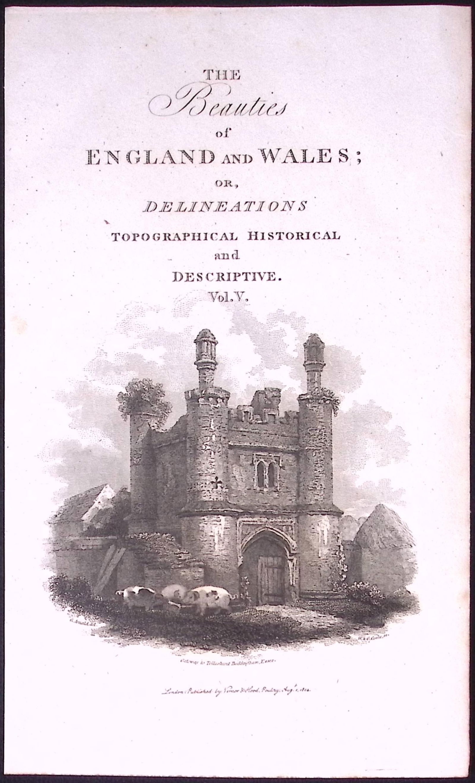 Essex Gateway Tolleshunt- Beckingham Antique 222 Years-Old Steel-Engraving-167 (1 of 2)