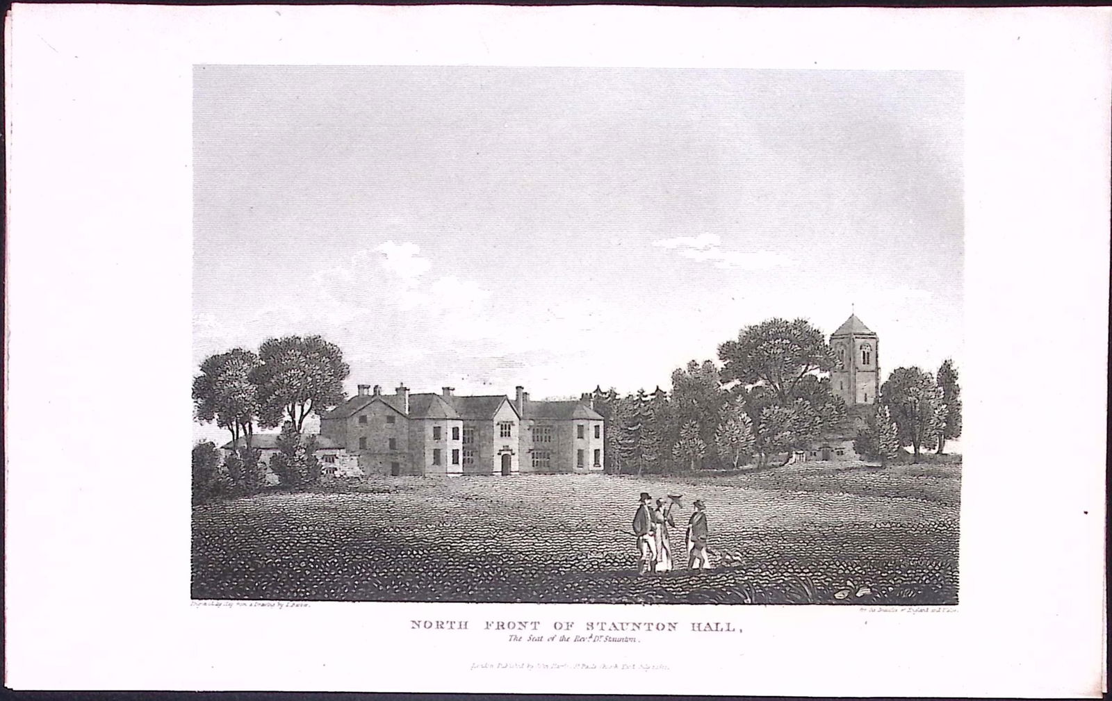 Nottingham Staunton Hall Antique 212 Years-Old Steel-Engraving-157: Title: Nottingham Staunton Hall Antique 212 Years-Old Steel-Engraving-157 Description: This Nottinghamshire Georgian Antique Print Was Removed from a First Edition of. <