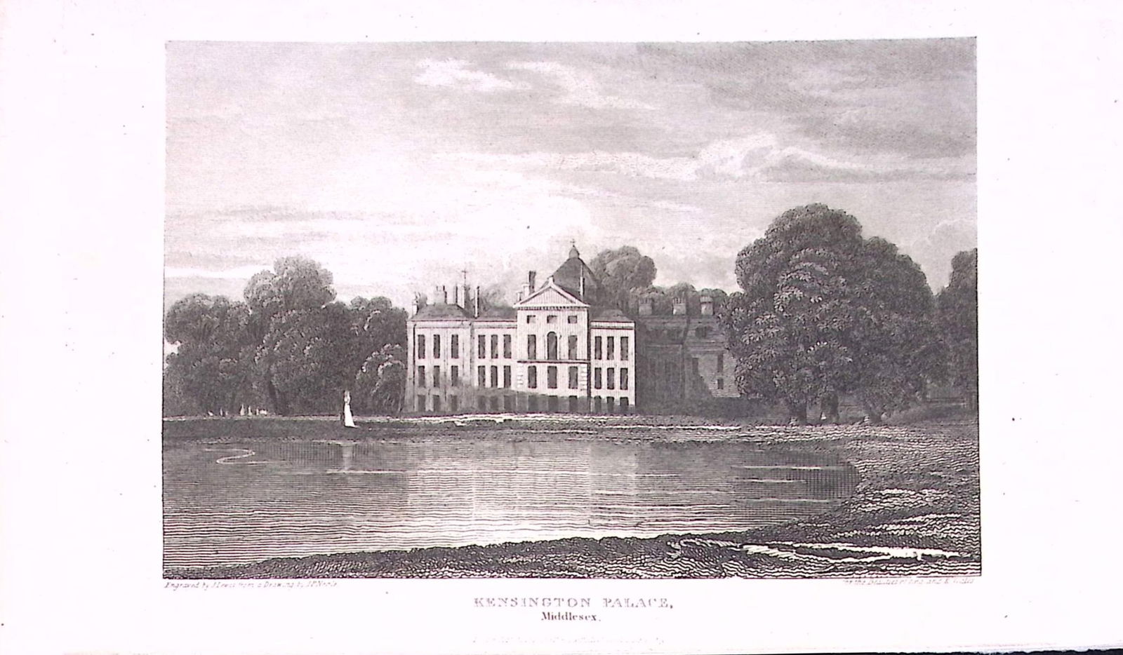 Kensington Palace London Antique 200 Years-Old Steel-Engraving-268: Title: Kensington Palace London Antique 200 Years-Old Steel-Engraving-268 Description: This London Georgian Antique Print Was Removed from a First Edition of. The Beauties of England and Wales