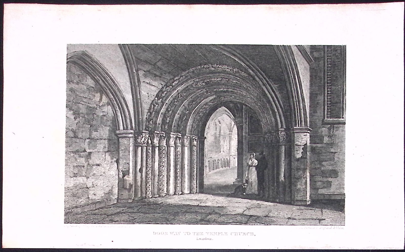 Temple Church Fleet Street London Antique 200 Years-Old Steel-Engraving-260: Title: Temple Church Fleet Street London Antique 200 Years-Old Steel-Engraving-260 Description: This London Georgian Antique Print Was Removed from a First Edition of. <