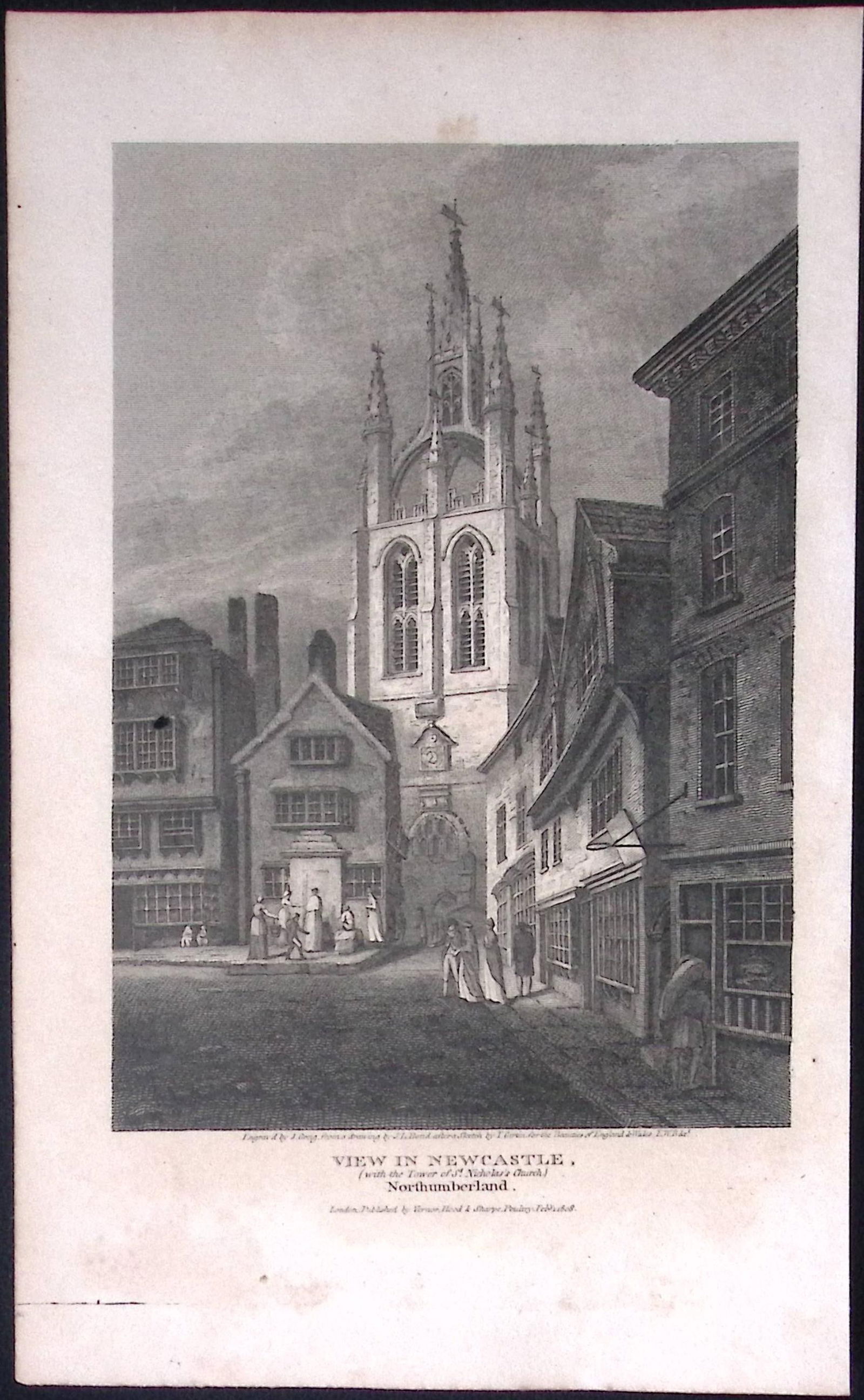 Northumberland View of Newcastle City Antique 223 Years-Old Steel-Engraving-134: Title: Northumberland View of Newcastle City Antique 223 Years-Old Steel-Engraving-134 Description: Northumberland View of Newcastle City Antique 223 Years-Old Steel-Engraving-134