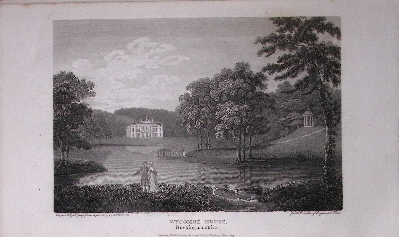 Wycombe House Bucks Antique 225 Years-Old Georgian Steel-Engraving-415: Title: Wycombe House Bucks Antique 225 Years-Old Georgian Steel-Engraving-415 Description: This Georgian Antique Print Was Removed from a First Edition of. The Beau