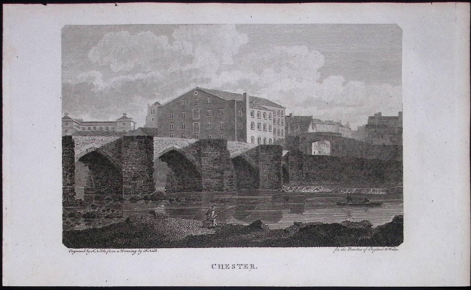 Chester Cheshire A View of The City Antique 225 Years-Old Steel-Engraving-67: Title: Chester Cheshire A View of The City Antique 225 Years-Old Steel-Engraving-67 Description: Chester Cheshire A View of The City Antique 225 Years-Old Steel-Engraving-67 This Cheshire
