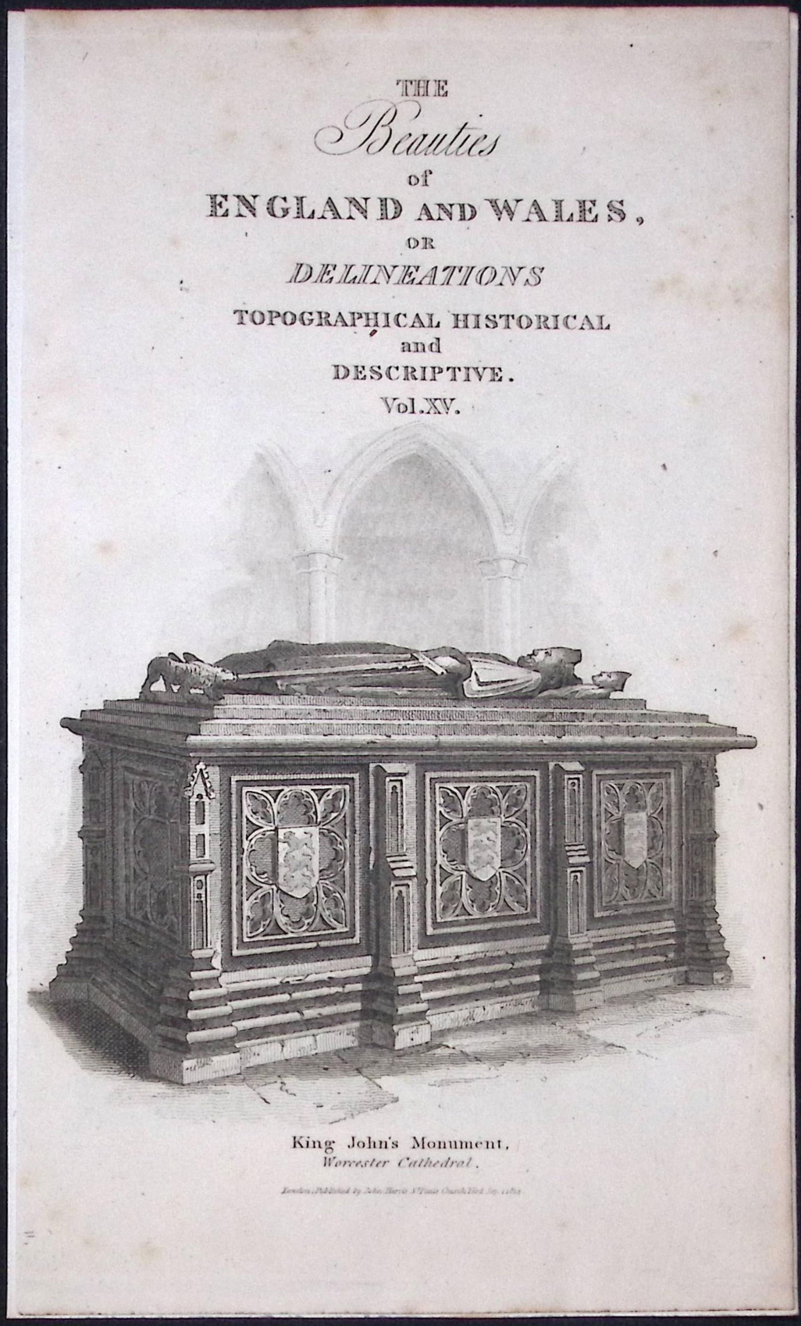King Johns Monument Worcester Antique 212 Years-Old Georgian Steel-Engraving-407: Title: King Johns Monument Worcester Antique 212 Years-Old Georgian Steel-Engraving-407 Description: This Worcester Georgian Antique Print Was Removed from a First Edition of. The Beauties of