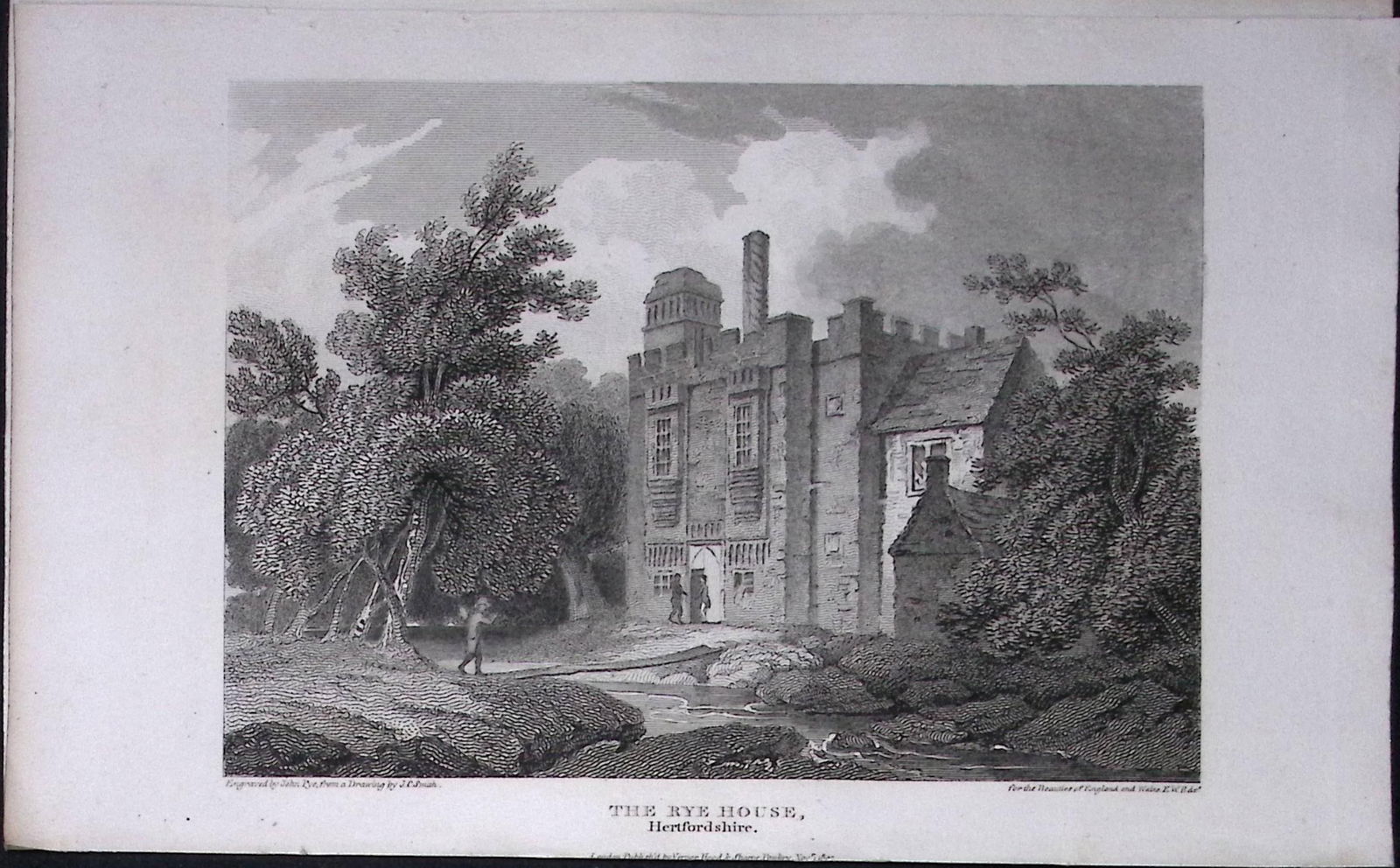 The Rye House Herts Antique 218 Years-Old Georgian Steel-Engraving-452: Title: The Rye House Herts Antique 218 Years-Old Georgian Steel-Engraving-452 Description: This Hertfordshire Georgian Antique Print Was Removed from a First Edition of. The Beauties of England