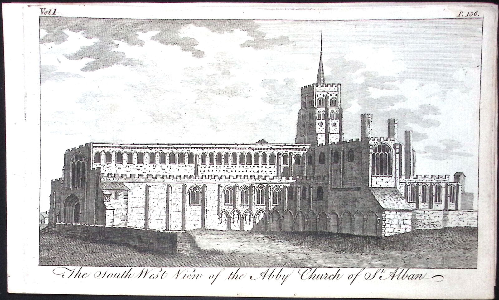 London St Albans Abbey Church Rare Georgian Copper Antique 1776 Engraving-97.: Title: London St Albans Abbey Church Rare Georgian Copper Antique 1776 Engraving-97. Description: This Nearly 250-Year-Old Antique Piece Was Removed from an Edition of. A New Display of the