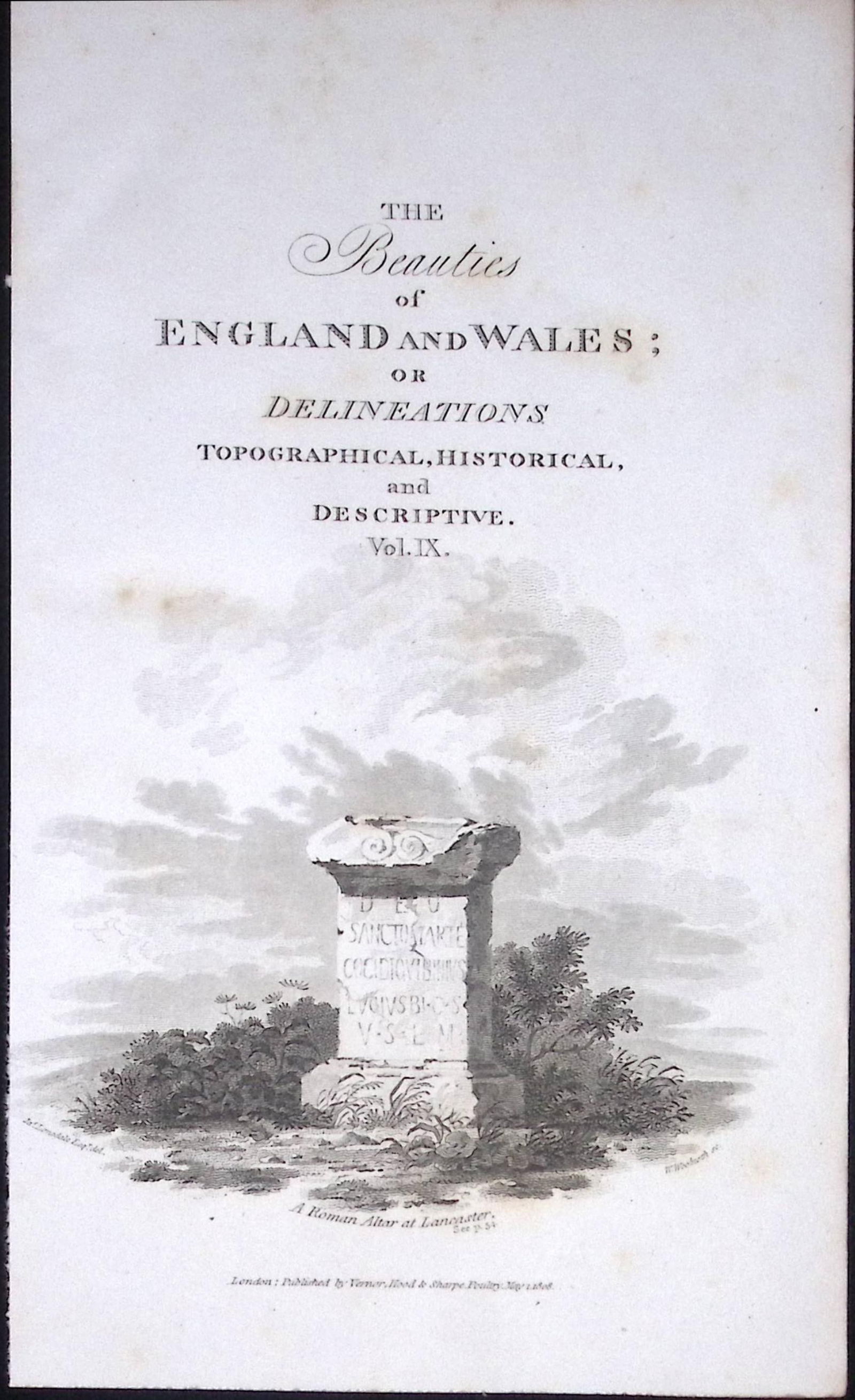 Lancaster Lancashire Roman Altar Antique 218 Years-Old Steel-Engraving-3: Title: Lancaster Lancashire Roman Altar Antique 218 Years-Old Steel-Engraving-3 Description: This Antique Steel Engraving Was Removed from a 195-Year-Old Edition of. Lancashire Illustrated in a
