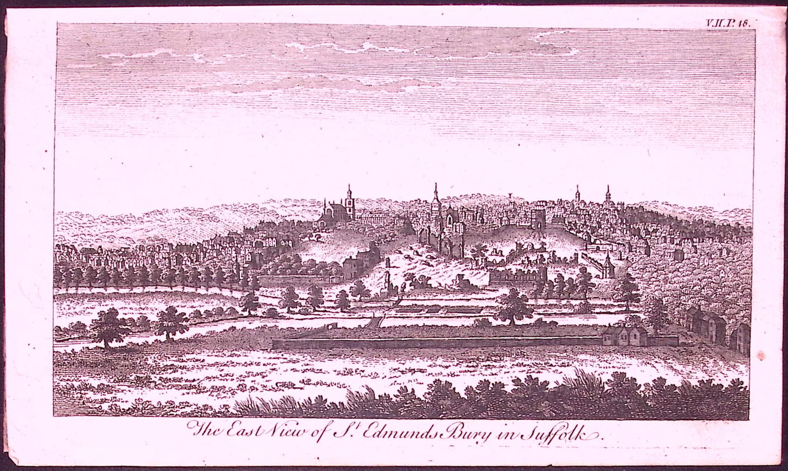 Suffolk St Edmunds Bury Rare 1776 Georgian Copper Plate Antique Engraving -68: Title: Suffolk St Edmunds Bury Rare 1776 Georgian Copper Plate Antique Engraving -68 Description: This Nearly 250-Year-Old Antique Piece Was Removed from an Edition of. A New Display of the