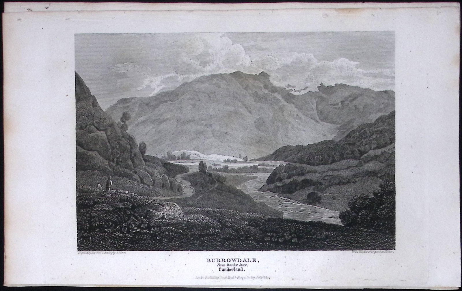 Cumbria Borrowdale Hamlet Antique 223 Years-Old Steel-Engraving-129: Title: Cumbria Borrowdale Hamlet Antique 223 Years-Old Steel-Engraving-129 Description: This Cumbria Georgian Antique Print Was Removed from a First Edition of. The