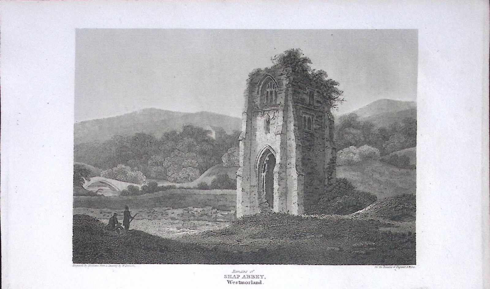 Shaf Abbey Ruins Cumbria Antique 211 Years-Old Georgian Steel-Engraving-214: Title: Shaf Abbey Ruins Cumbria Antique 211 Years-Old Georgian Steel-Engraving-214 Description: This Cumbria Georgian Antique Print Was Removed from a First Edition of.