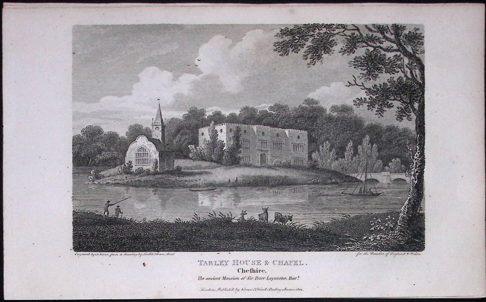 Tabley House & Chapel Cheshire Antique 224 Years-Old Steel-Engraving-72: Title: Tabley House & Chapel Cheshire Antique 224 Years-Old Steel-Engraving-72 Description: This Cheshire Georgian Antique Print Was Removed from a First Edition of. The Beauties of England