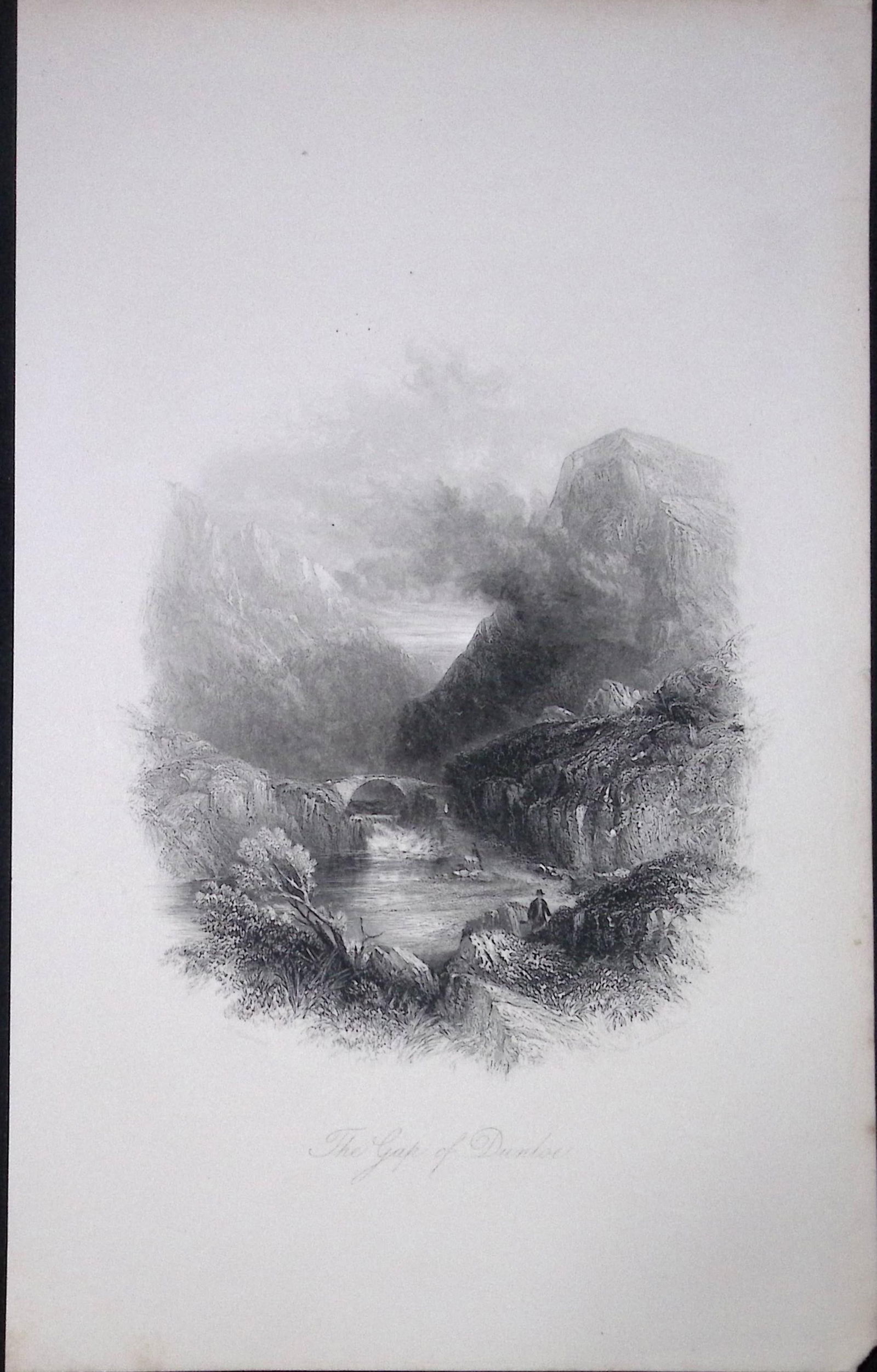 Ireland The Gap of Dunloe Killarney Antique 183 Years-Old Steel-Engraving-21.: Title: Ireland The Gap of Dunloe Killarney Antique 183 Years-Old Steel-Engraving-21. Description: Ireland The Gap of Dunloe Killarney Antique 183 Years-Old Steel-Engraving-21.