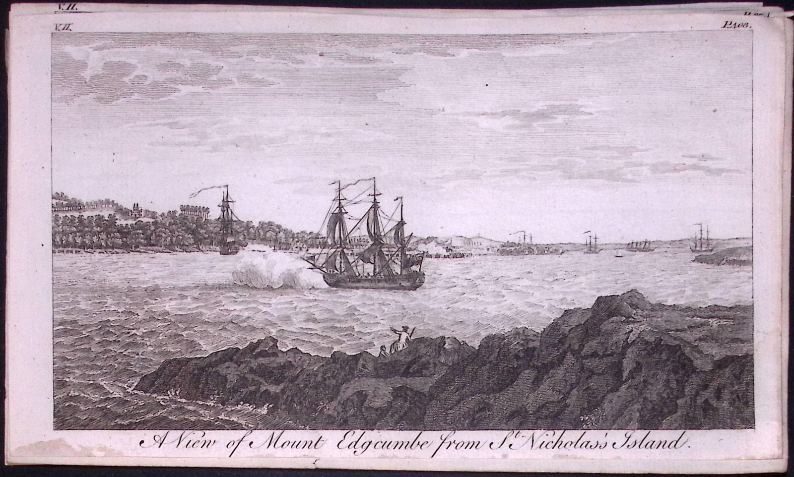 St Nicholas Island Devon Rare 1776 Georgian Copper Antique Engraving -39a: Title: St Nicholas Island Devon Rare 1776 Georgian Copper Antique Engraving -39a Description: This Nearly 250-Year-Old Antique Piece Was Removed from an Edition of. A New Display of the