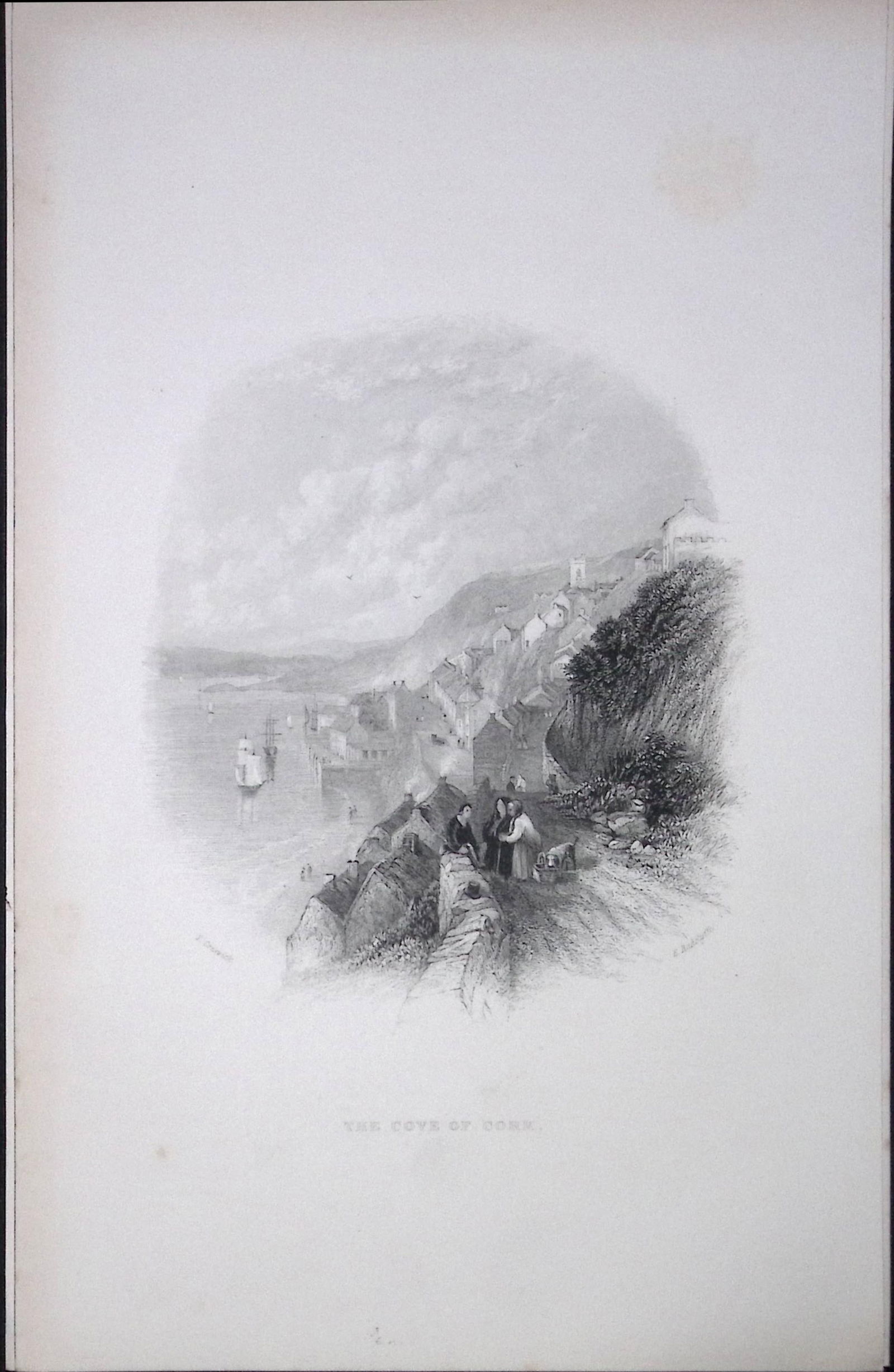 Ireland View of The Cove of Cork Antique 183 Years-Old Steel-Engraving-7: Title: Ireland View of The Cove of Cork Antique 183 Years-Old Steel-Engraving-7 Description: Ireland View of The Cove of Cork Antique 183 Years-Old Steel-Engraving-7