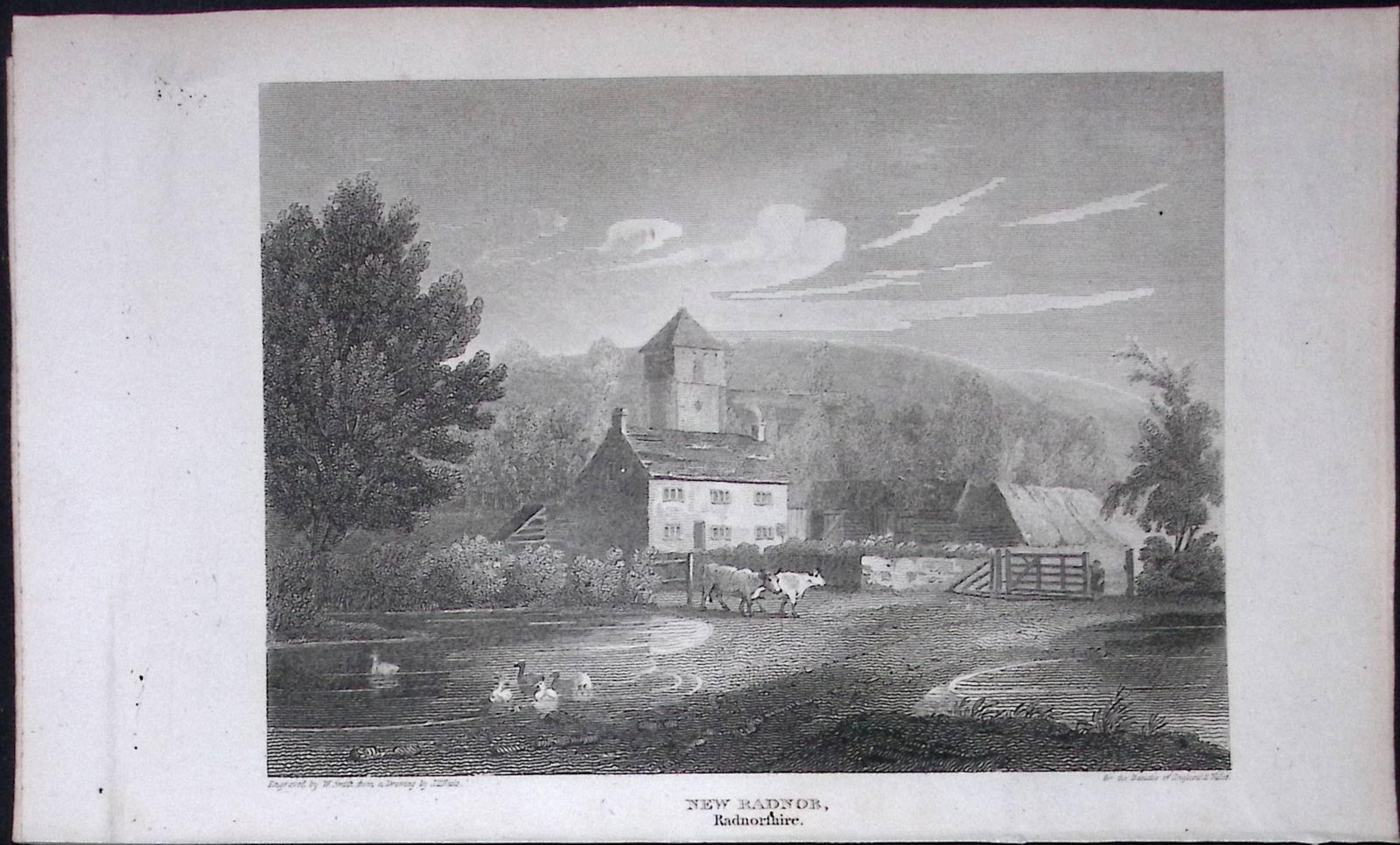 New Radnor Wales Antique 211 Years-Old Georgian Steel-Engraving-491: Title: New Radnor Wales Antique 211 Years-Old Georgian Steel-Engraving-491 Description: New Radnor Wales Antique 211 Years-Old Georgian Steel-Engraving-491 This Wel