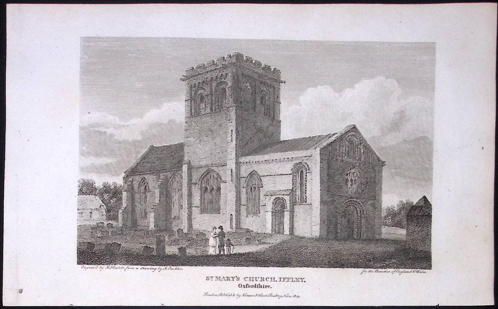 Oxfordshire Iffley St Marys Church Antique 212 Years-Old Steel-Engraving-51: Title: Oxfordshire Iffley St Marys Church Antique 212 Years-Old Steel-Engraving-51 Description: This Oxfordshire Georgian Antique Print Was Removed from a First Edition of. </
