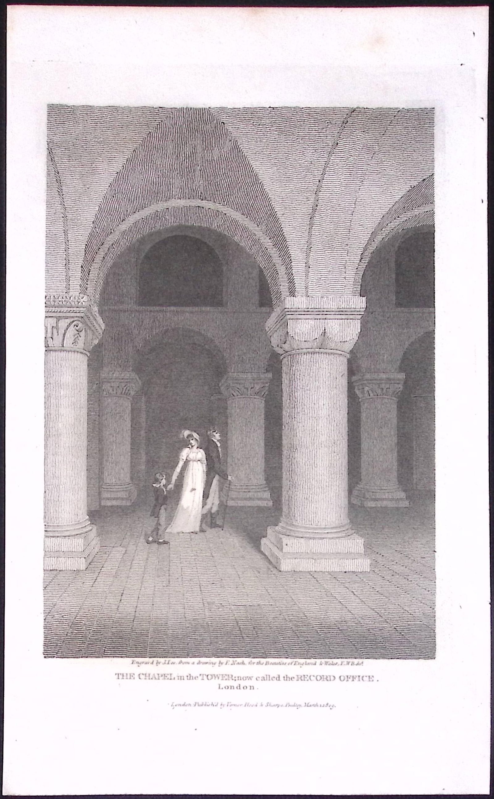 Chapel of The Tower London Antique 200 Years-Old Steel-Engraving-235: Title: Chapel of The Tower London Antique 200 Years-Old Steel-Engraving-235 Description: This London Georgian Antique Print Was Removed from a First Edition of. The