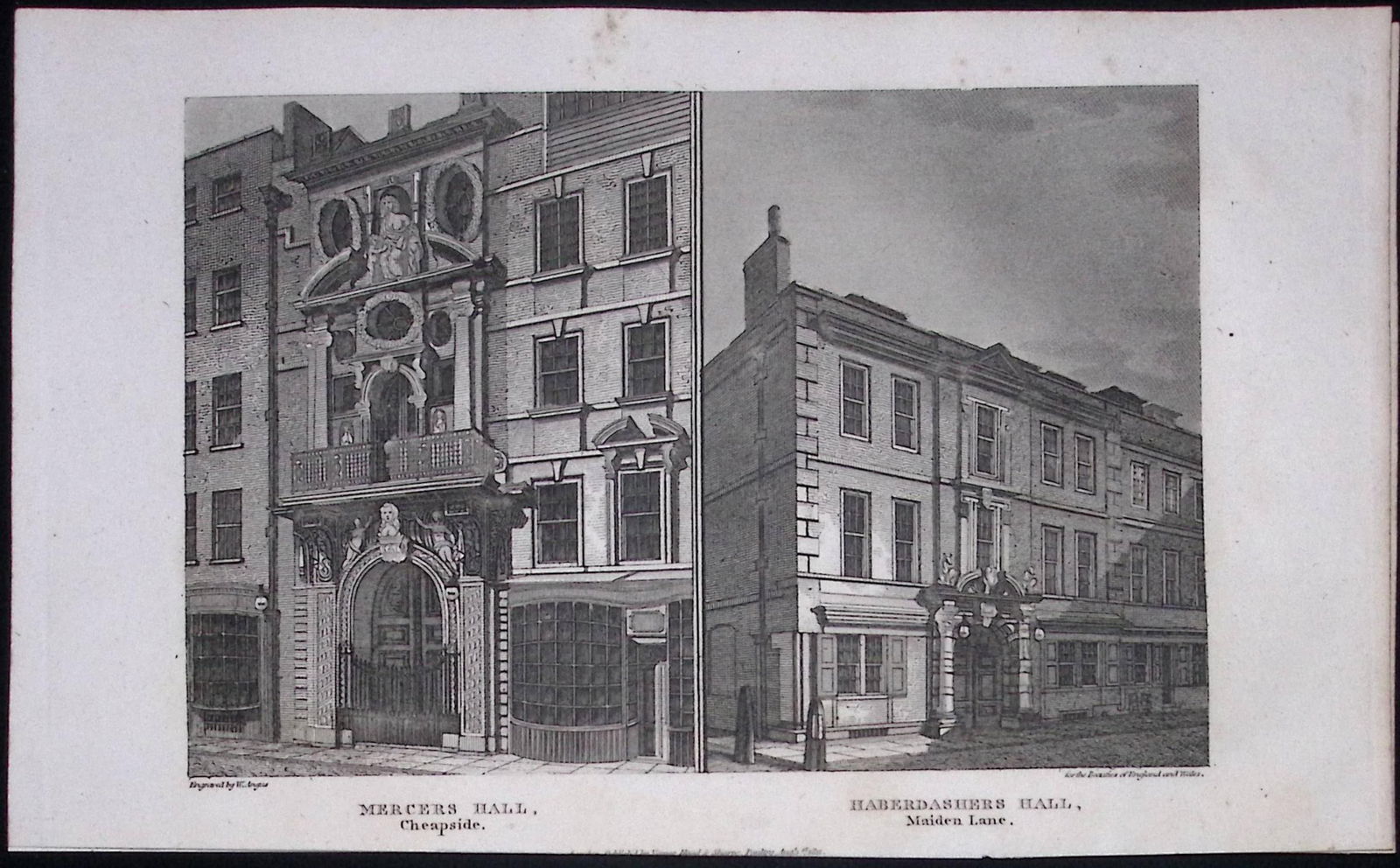 London Mercers & Haberdashers Hall Antique 200 Years-Old Steel-Engraving-115: Title: London Mercers & Haberdashers Hall Antique 200 Years-Old Steel-Engraving-115 Description: This London Georgian Antique Print Was Removed from a First Edition of. The Beauties of