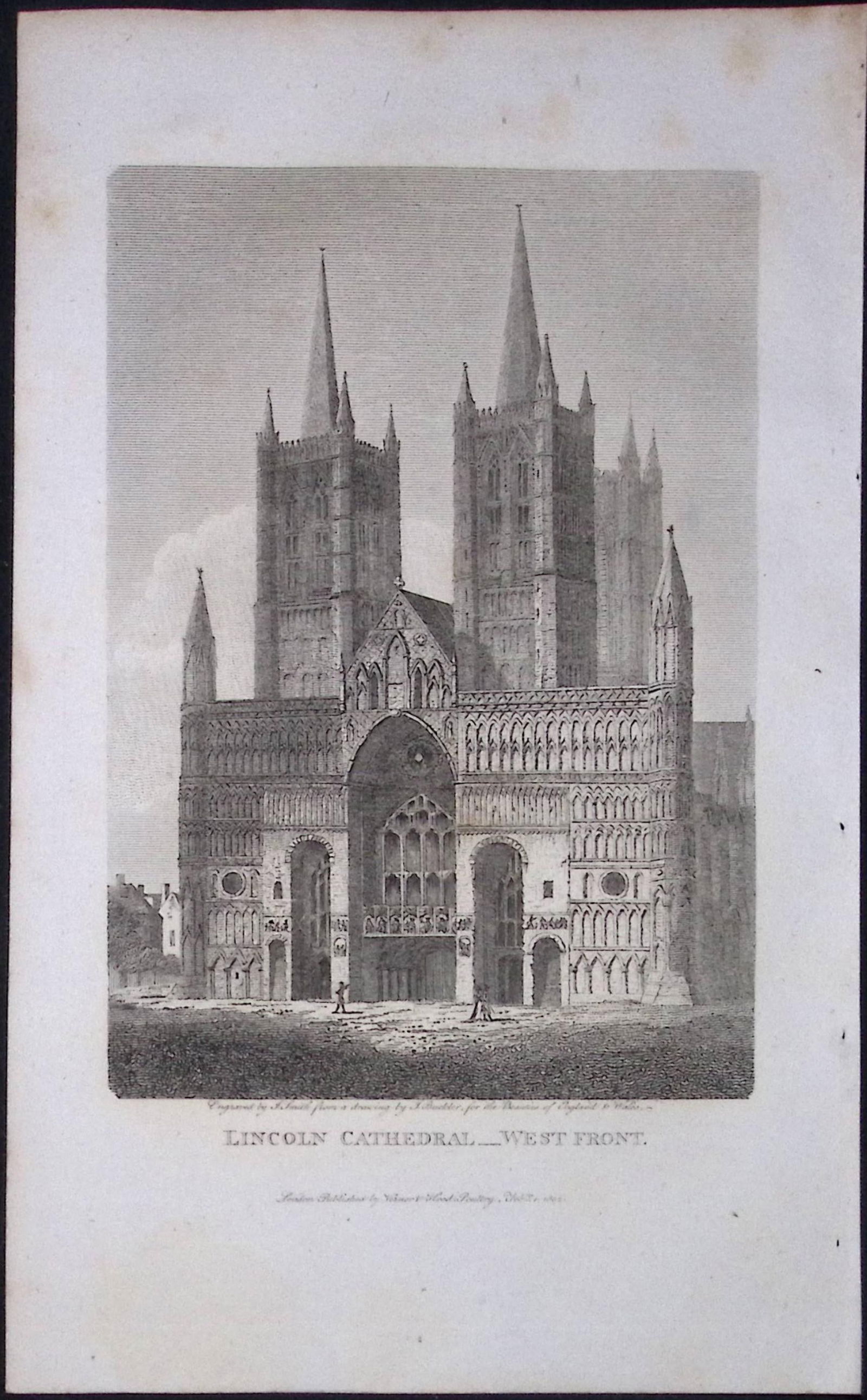 Lincoln Cathedral Antique 218 Years-Old Georgian Steel-Engraving-310: Title: Lincoln Cathedral Antique 218 Years-Old Georgian Steel-Engraving-310 Description: Lincoln Cathedral Antique 218 Years-Old Georgian Steel-Engraving-310 This L