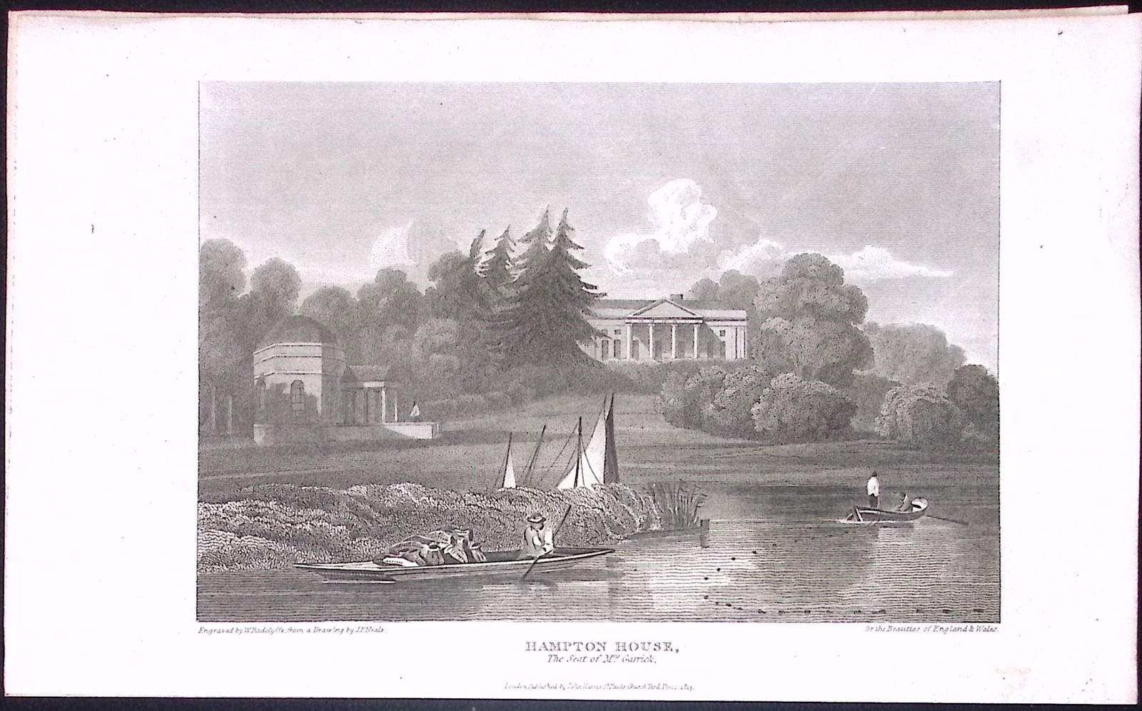 Hampton House London Antique 200 Years-Old Steel-Engraving-261: Title: Hampton House London Antique 200 Years-Old Steel-Engraving-261 Description: Hampton House London Antique 200 Years-Old Steel-Engraving-261 Condition: Used Delivery option: Delivery