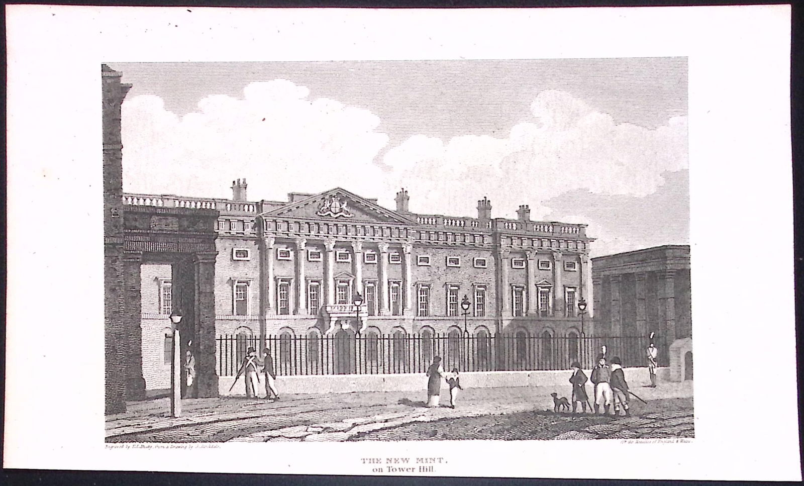 The New Mint Tower Hill London Antique 200 Years-Old Steel-Engraving-233: Title: The New Mint Tower Hill London Antique 200 Years-Old Steel-Engraving-233 Description: This London Georgian Antique Print Was Removed from a First Edition of.