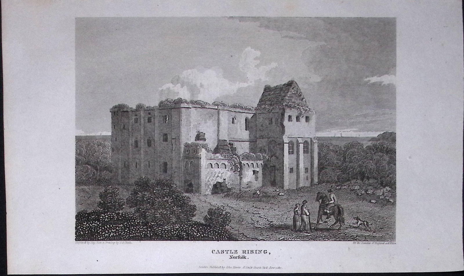 Castle Rising Norfolk Antique 216 Years-Old Georgian Steel-Engraving-430: Title: Castle Rising Norfolk Antique 216 Years-Old Georgian Steel-Engraving-430 Description: This Georgian Antique Print Was Removed from a First Edition of. The Be