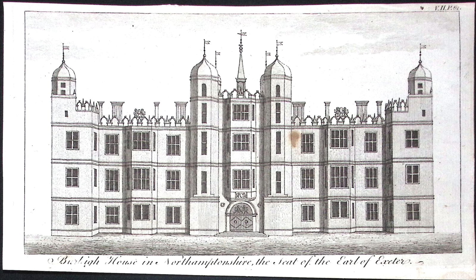 Peterborough Burghley House Rare Georgian Copper Antique 1776 Engraving-116.: Title: Peterborough Burghley House Rare Georgian Copper Antique 1776 Engraving-116. Description: This Nearly 250-Year-Old Antique Piece Was Removed from an Edition of. A New Display of the