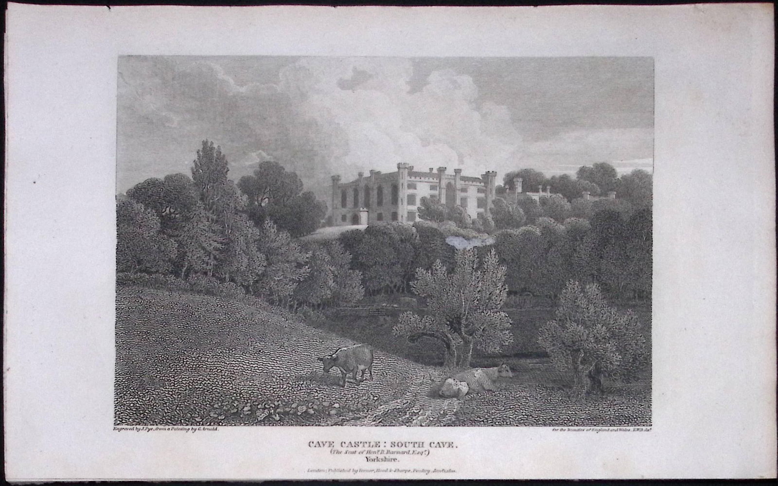 Brough Yorkshire Cave Castle Antique 213 Years-Old Steel-Engraving-23: Title: Brough Yorkshire Cave Castle Antique 213 Years-Old Steel-Engraving-23 Description: This Yorkshire Georgian Antique Print Was Removed from a First Edition of.