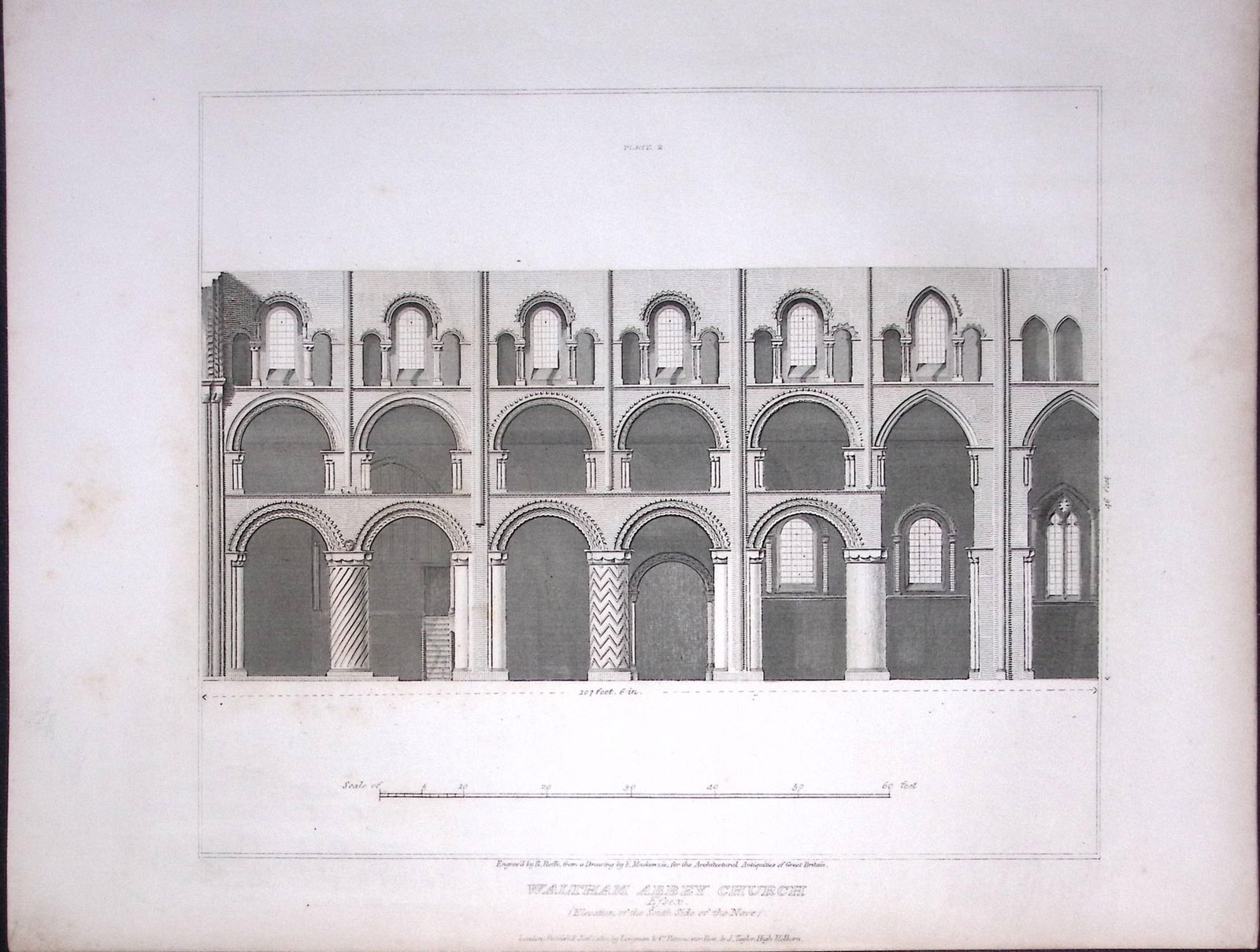 Waltham Abbey Church Essex 190 Years-Old Rare John Britton Antique Steel Engraving-140: Title: Waltham Abbey Church Essex 190 Years-Old Rare John Britton Antique Steel Engraving-140 Description: This 191 Years-Old Steel Engraved Plate Has Been Removed from an Antique Edition of. 