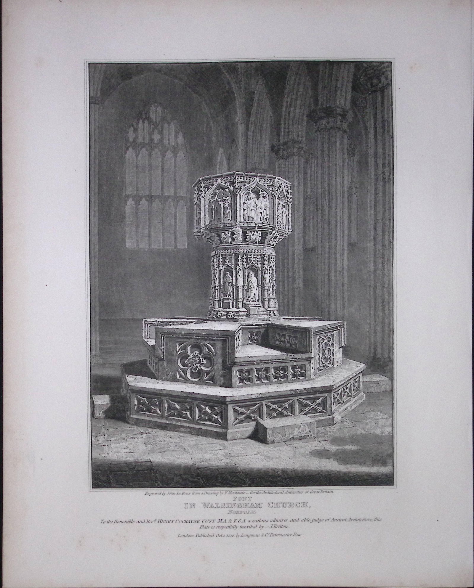 Walsingham Priory Norfolk 190 Years-Old Rare John Britton Antique Steel Engraving-89: Title: Walsingham Priory Norfolk 190 Years-Old Rare John Britton Antique Steel Engraving-89 Description: This 191 Years-Old Steel Engraved Plate Has Been Removed from an Antique Edition of. 