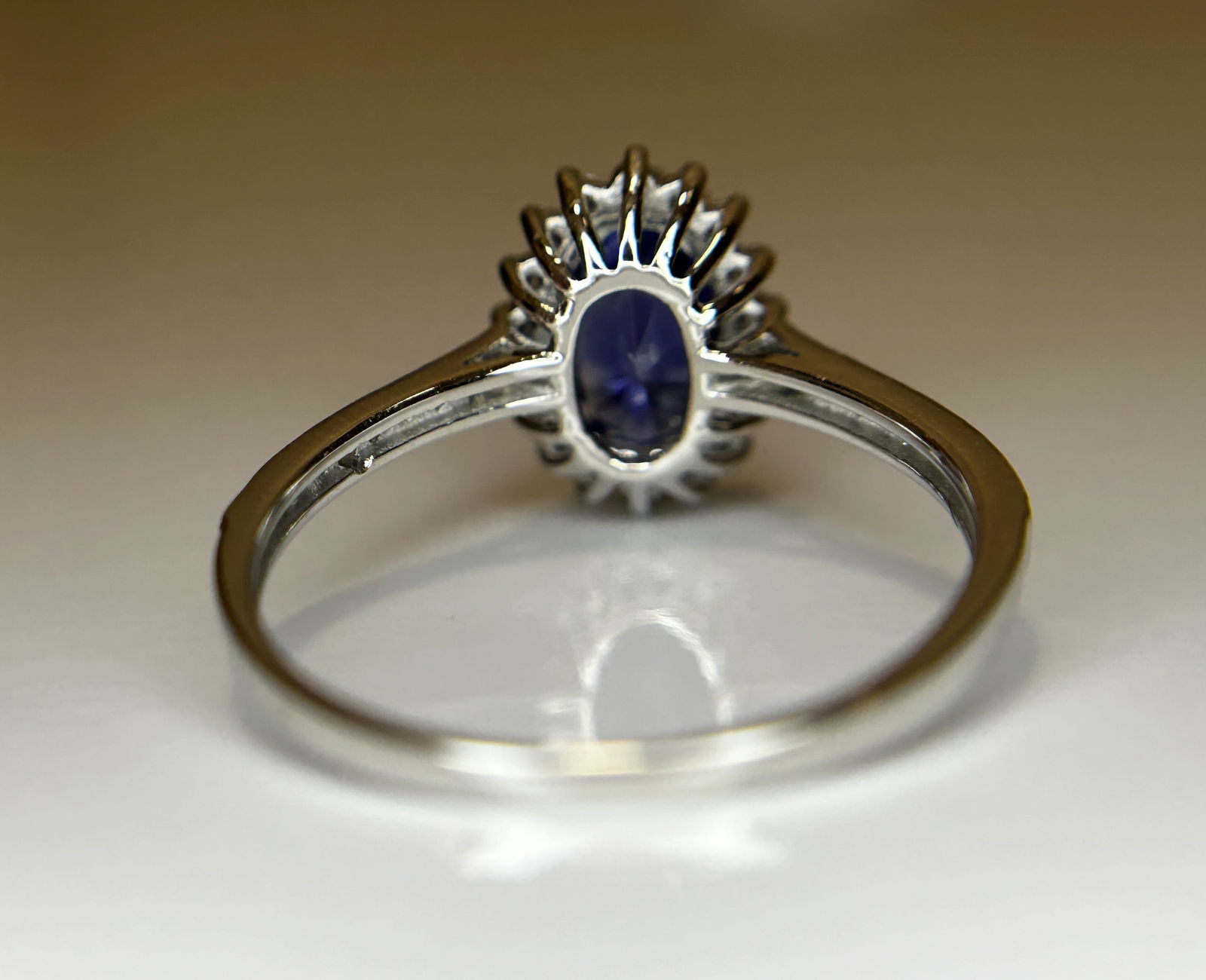 Beautiful 2.19 CT Unheated Burma Blue Sapphire Diamonds & 950 Platinum - 8