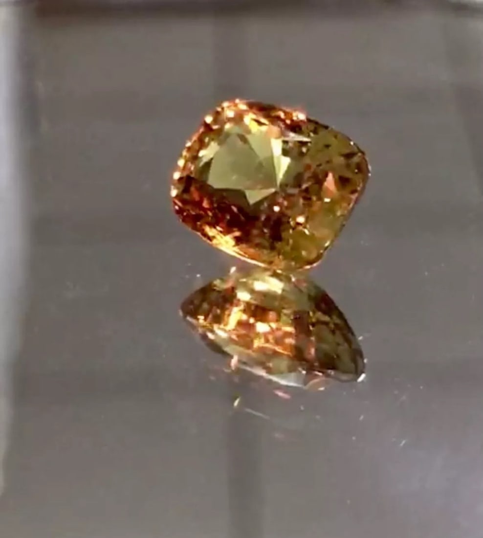 GIA Certified Natural Alexandrite 4.17ct Ring With 1.55 Cts Diamond & 18k White - 12