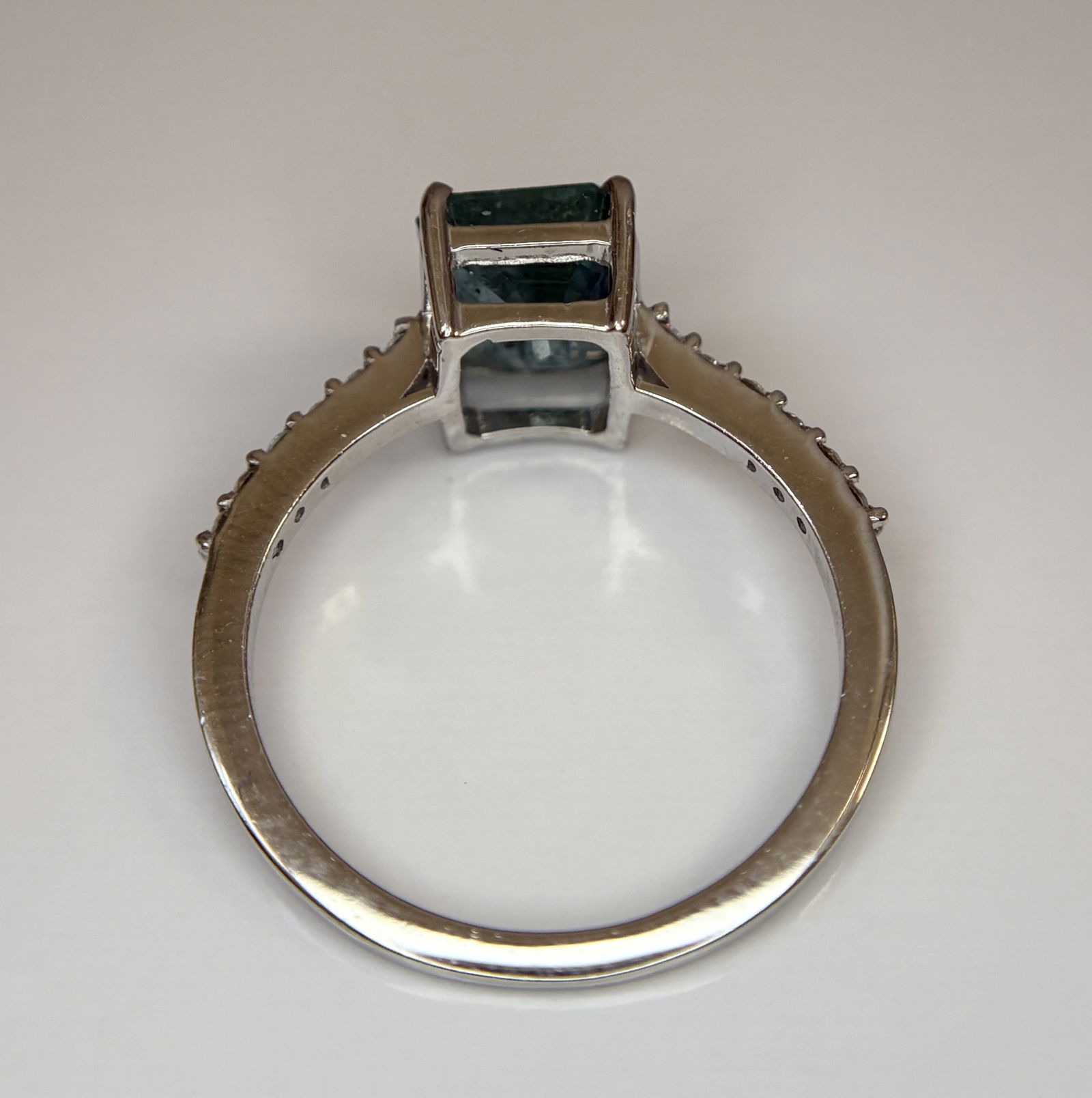 Beautiful 1.86 CT Natural Emerald Ring With Natural Diamonds & Platinum 950 - 5