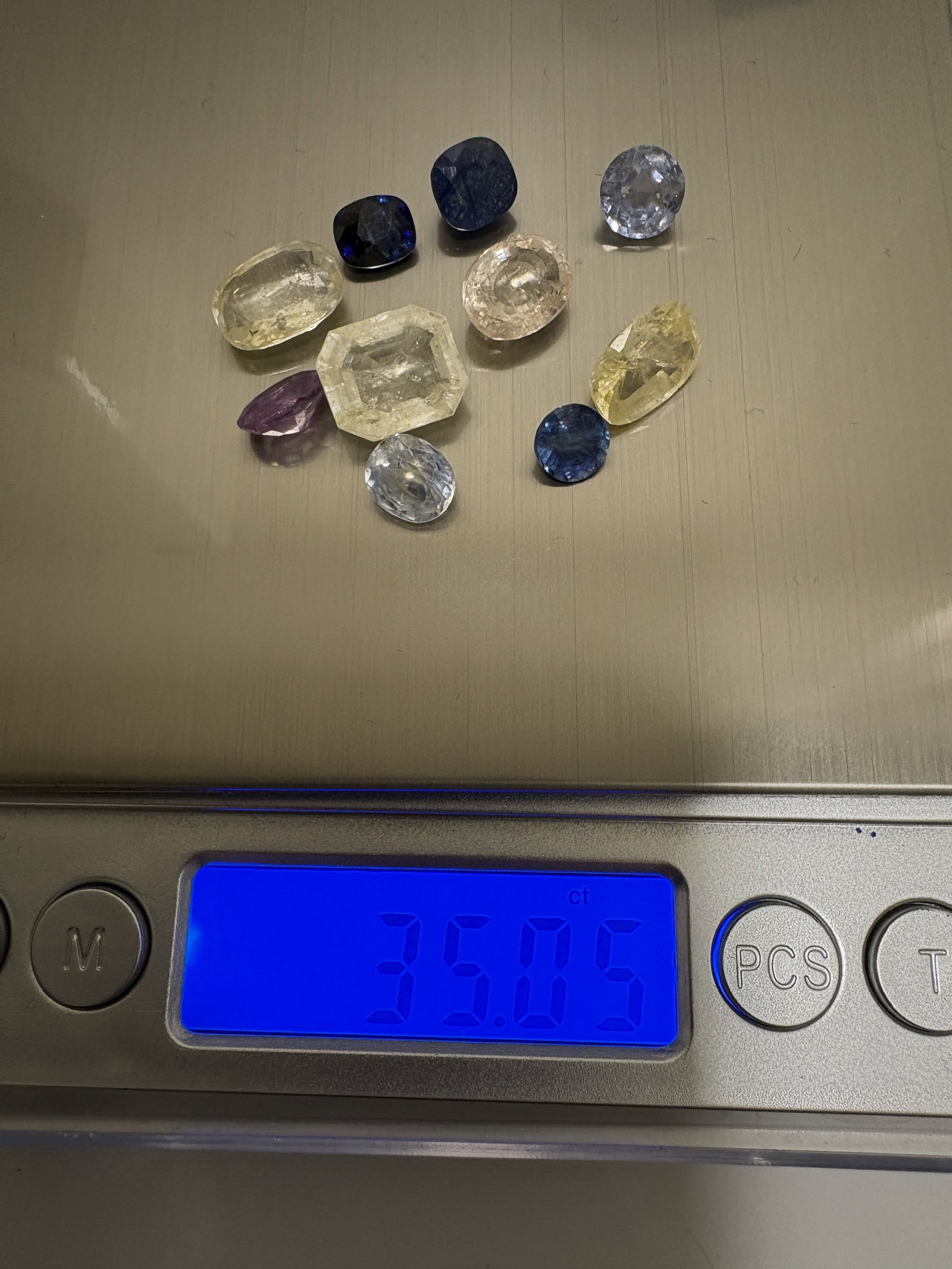 35.05ct Natural Unheated/Untreated Multi Ceylon Sapphire Lot - 12