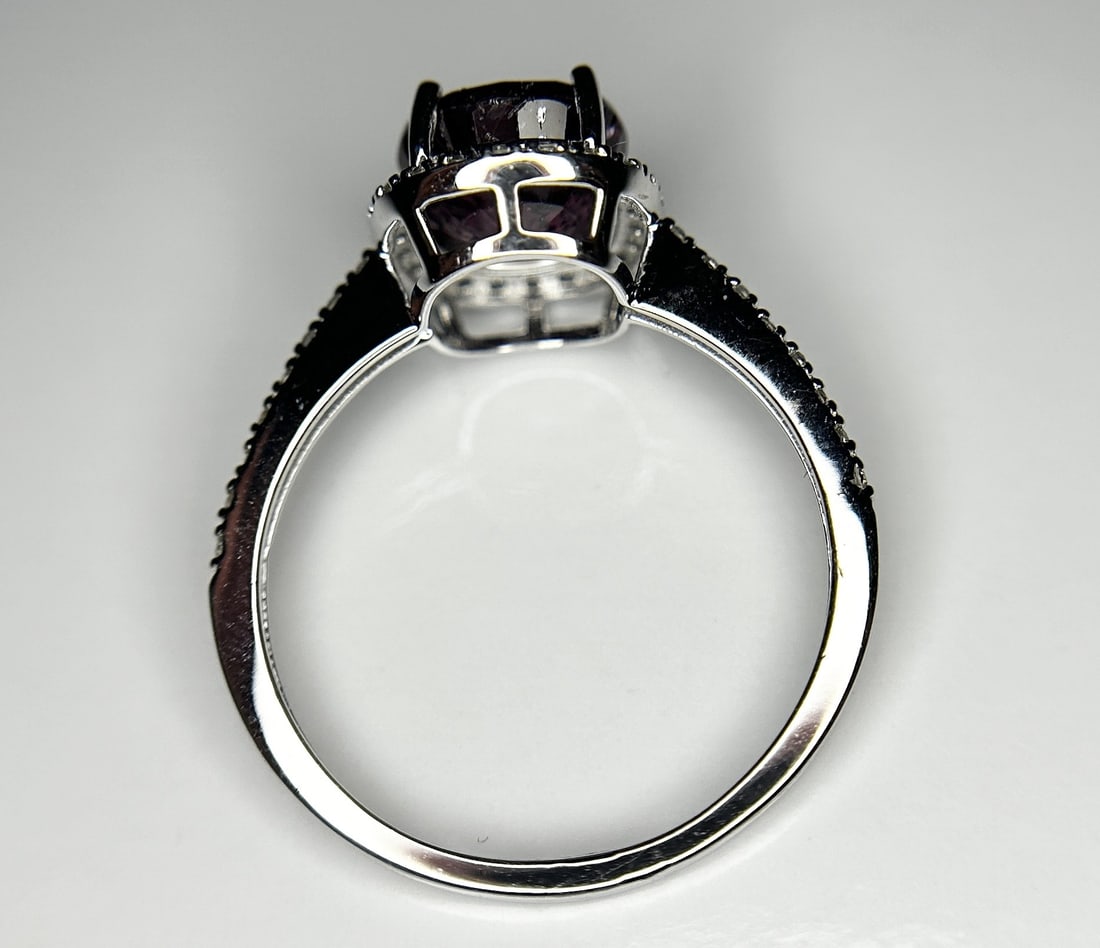 Beautiful 3.09 CT Unheated Old Burma Ruby With Natural Diamonds & 18k Gold - 4