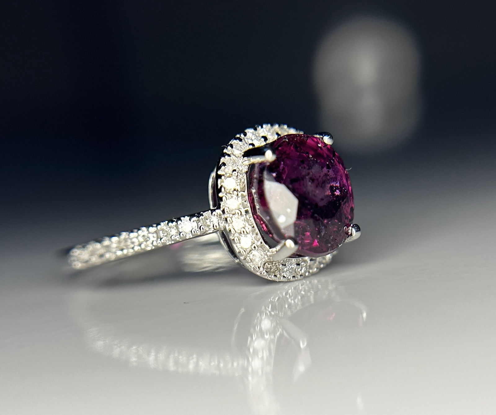 Beautiful 3.09 CT Unheated Old Burma Ruby With Natural Diamonds & 18k Gold - 6