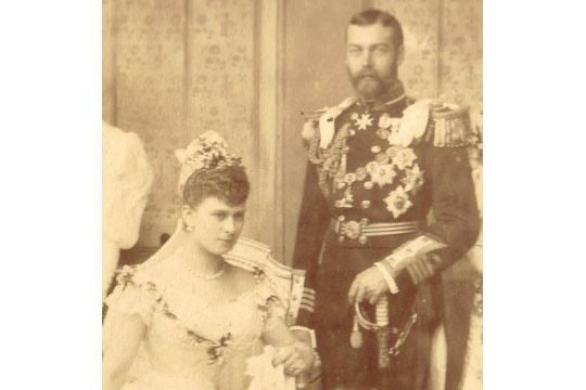 Royalty 1893 The Marriage of King George V and Queen Mary hand signed dated July 6th 1893.Wedding - 2