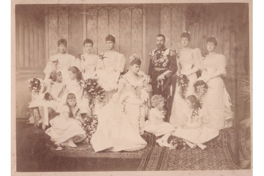 Royalty 1893 The Marriage of King George V and Queen Mary hand signed dated July 6th 1893.Wedding - 4