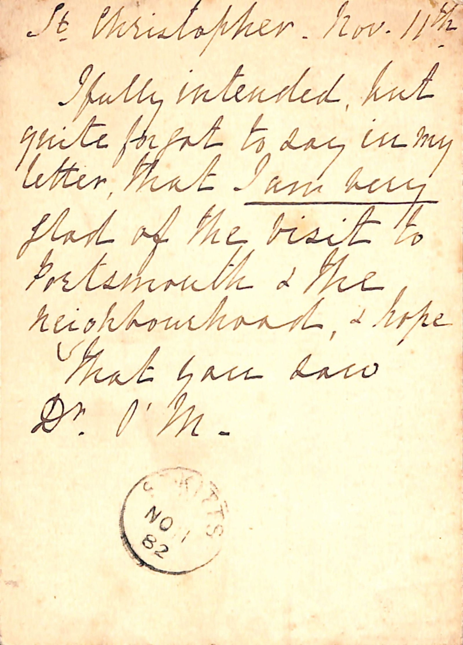 Saint Kitts 1882 - 2