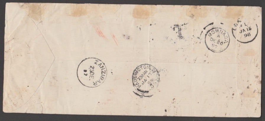 Uganda/British East Africa 1897 Dec 9 - 2