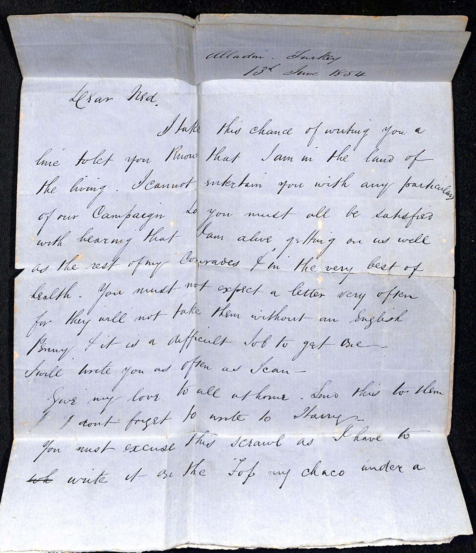 G.B. - Crimean War 1854 June 13 - 3