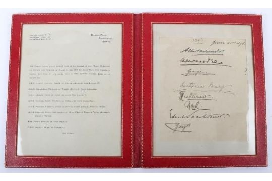 Royalty selection of Royal signatures taken from the visitorÕs book - 2