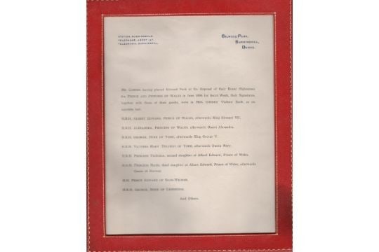 Royalty selection of Royal signatures taken from the visitorÕs book - 5