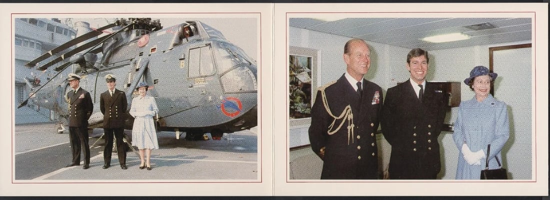 Royalty Queen Elizabeth II &Prince Phillip hand signed 1982 Christmas card 'Lilibet' - 4