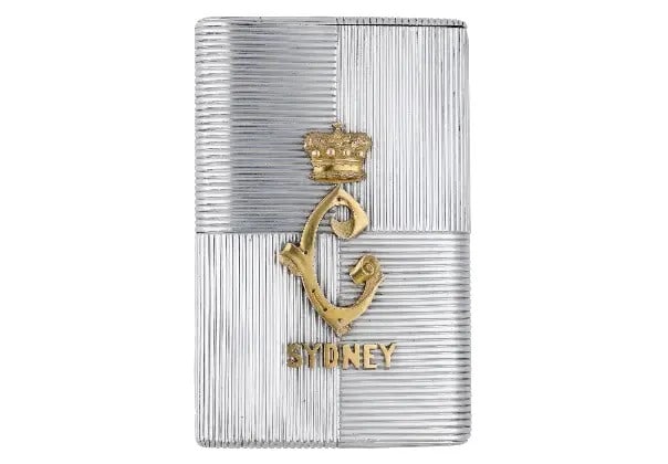 Royalty A Russian Imperial silver presentation cigarette and vesta case, by Nicholls & Plincke,: Title: Royalty A Russian Imperial silver presentation cigarette and vesta case, by Nicholls & Plincke, Description: A Russian Imperial silver presentation cigarette and vesta case, by