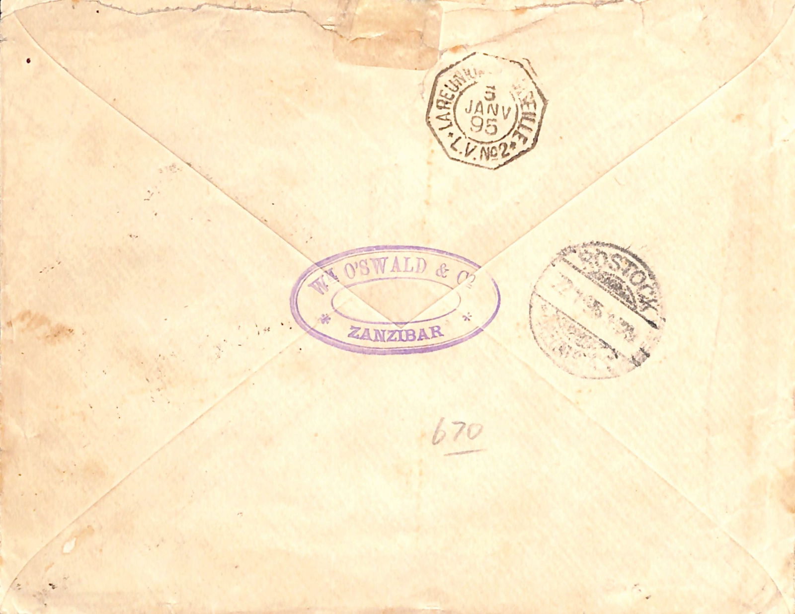 Zanzibar - French P.O. 1895 - 2