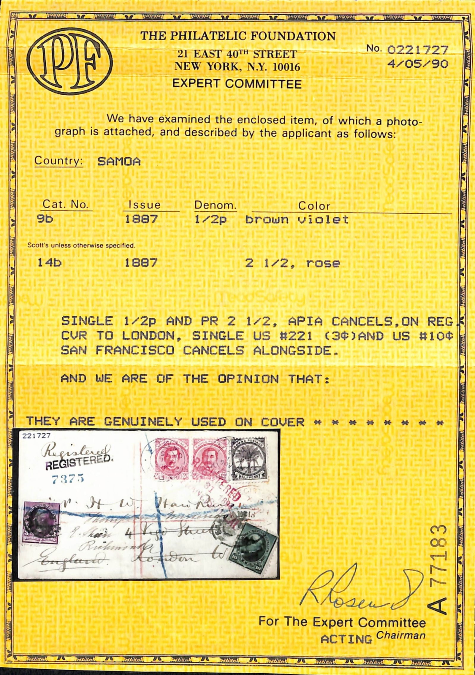 Samoa / USA 1894 - 3